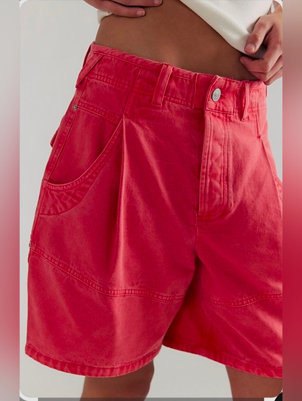 🚫SOLD🚫FREE PEOPLE WILD REBEL SHORTS TART BERRY 4